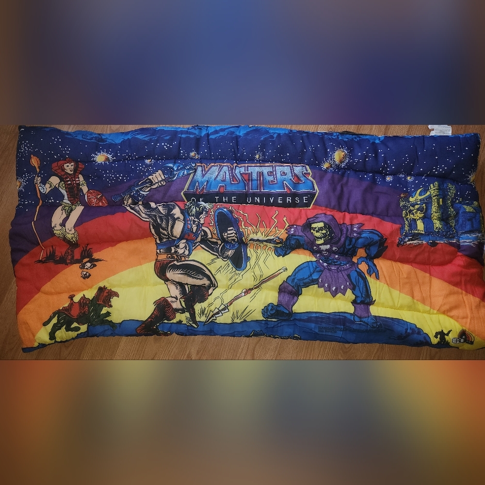 1983 Masters of the Universe Colorful Sleeping Bag